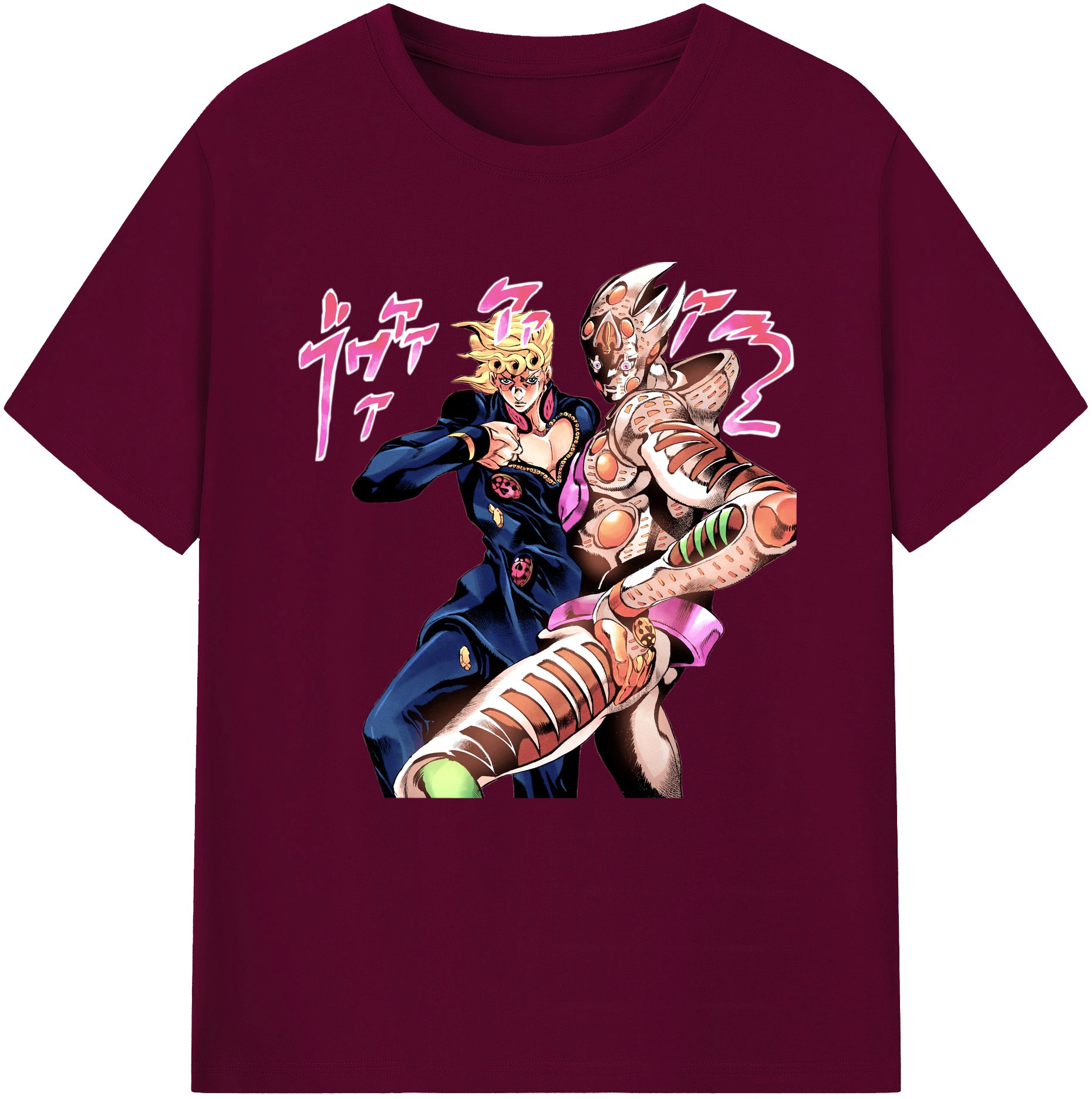 （画像用） ジョジョの奇妙な冒険 ジョルノ?ジョバァーナ JoJo's Bizarre Adventure Giorno Giovanna レディースカジュアルプリントTシャツ（綿100％）